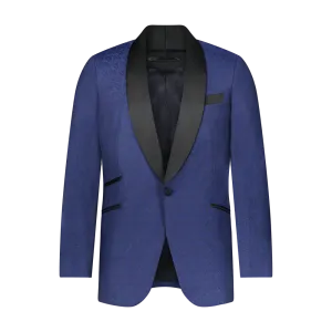 Custom Jacquard Formal Jacket - Blue