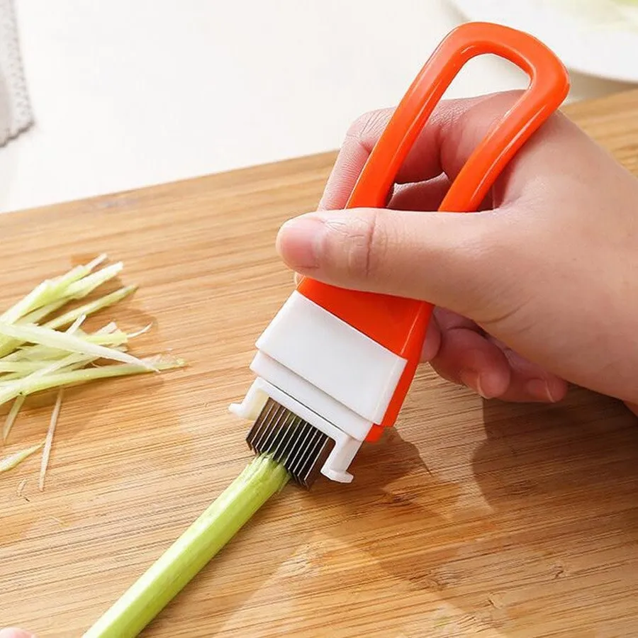Cutlery Kitchen Onion Vegetable Cutter Sharp Slicer Tool 2 Pack