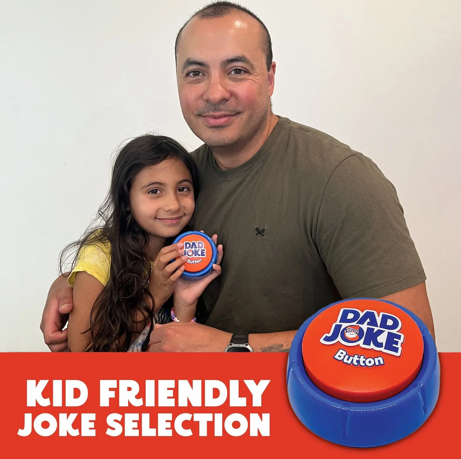 Dad Joke Button | 100  Corny Jokes, Funny Present for Dad