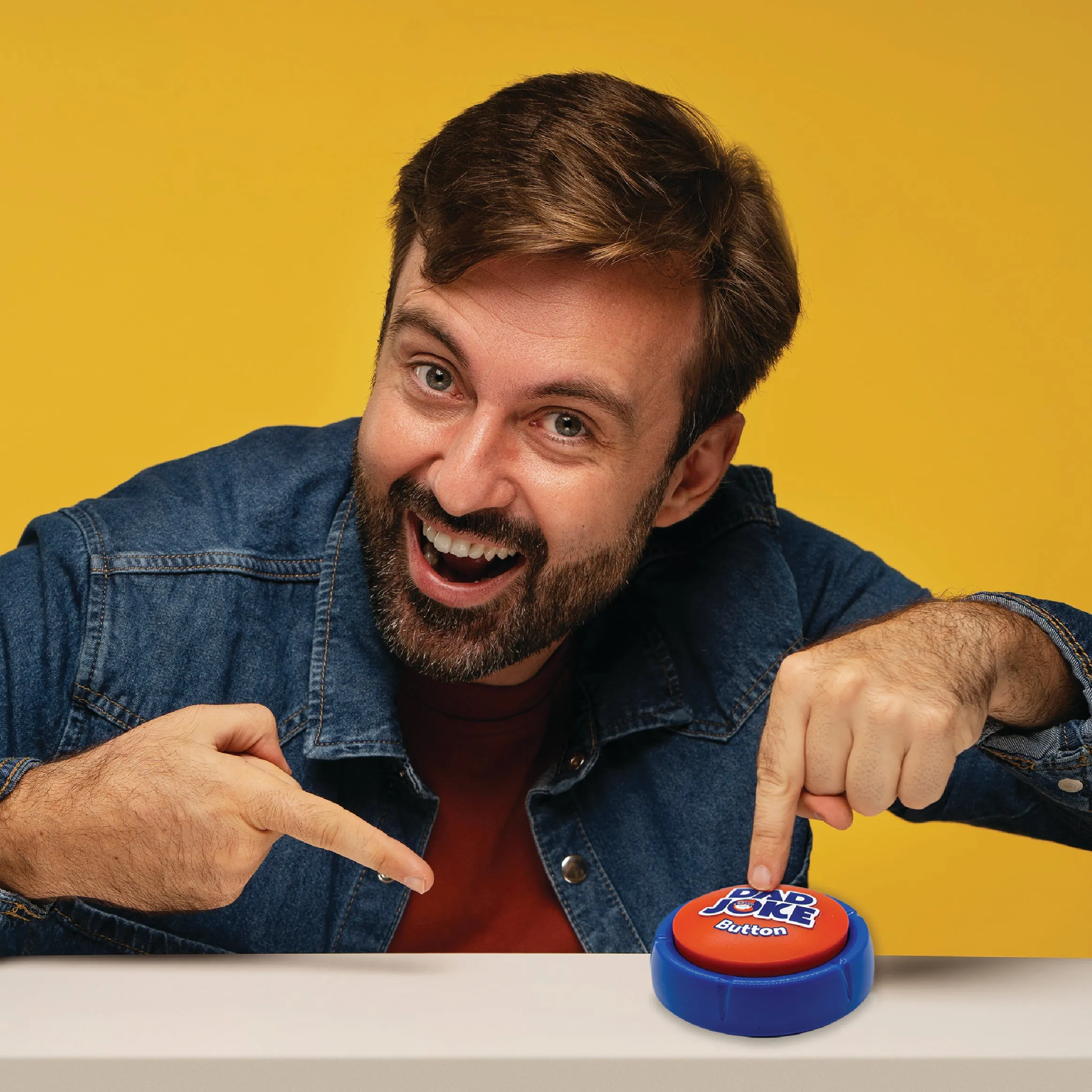 Dad Joke Button | 100  Corny Jokes, Funny Present for Dad
