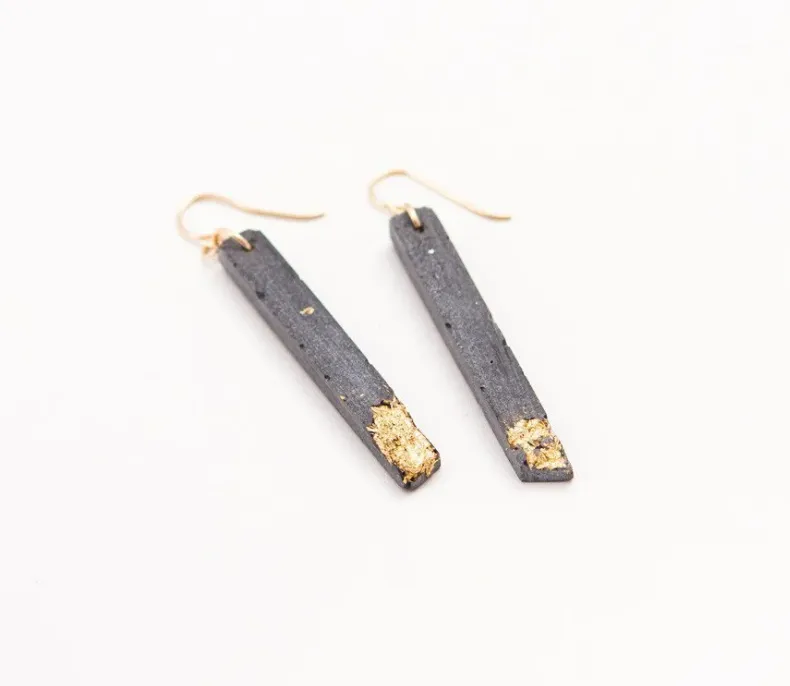 Dconstruct Concrete Fractured Earrings