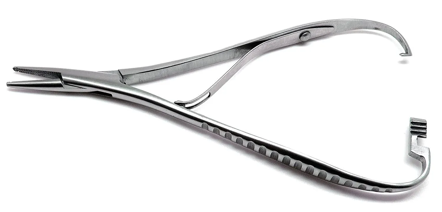 Dental Mathieu Hole Tip Needle Holder 14cm Orthodontic Instruments