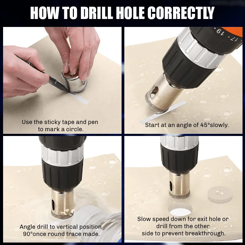Diamond Hole Saw Drilling Bit Set