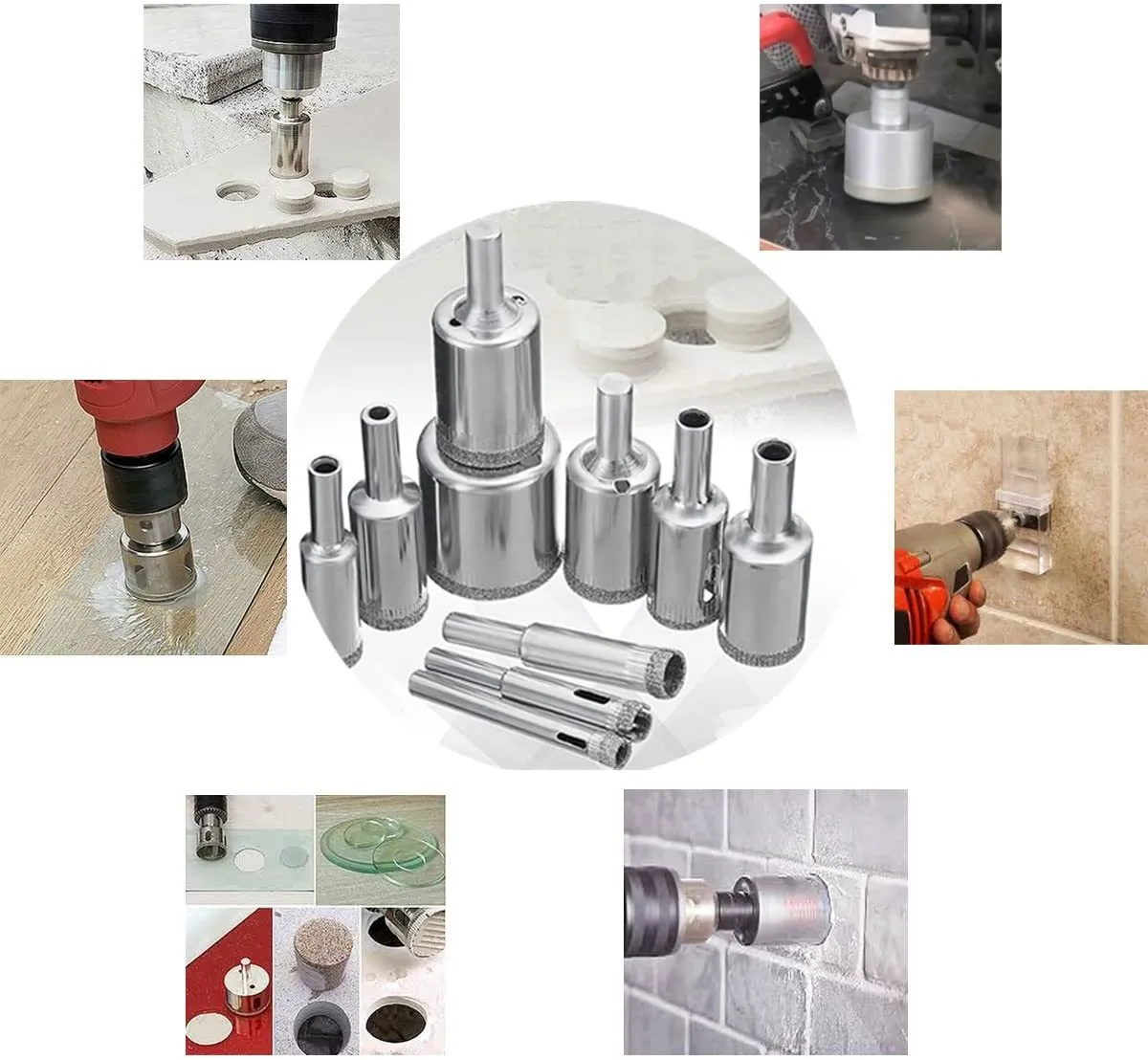 Diamond Hole Saw Drilling Bit Set