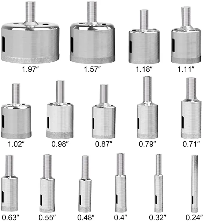 Diamond Hole Saw Drilling Bit Set
