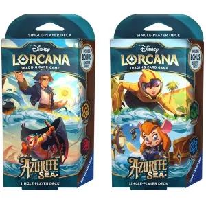 Disney Lorcana Trading Card Game - Azurite Sea - Go Go Tamago & Gadget Hackwrench Starter Deck