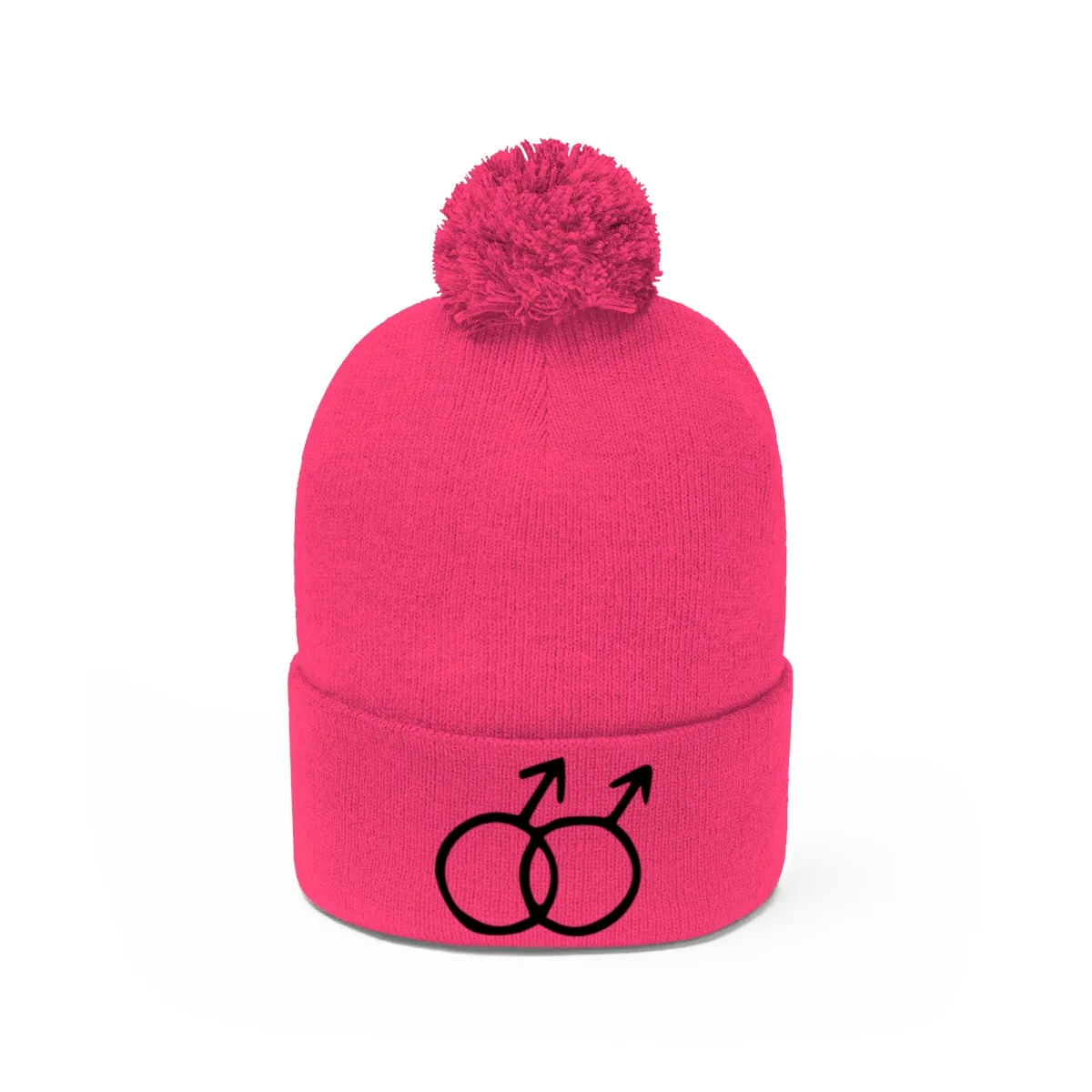 DOUBLE MARS <br>pom pom beanie