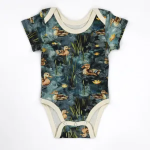 Earthy - Organic Cotton Bodysuit - Harbor