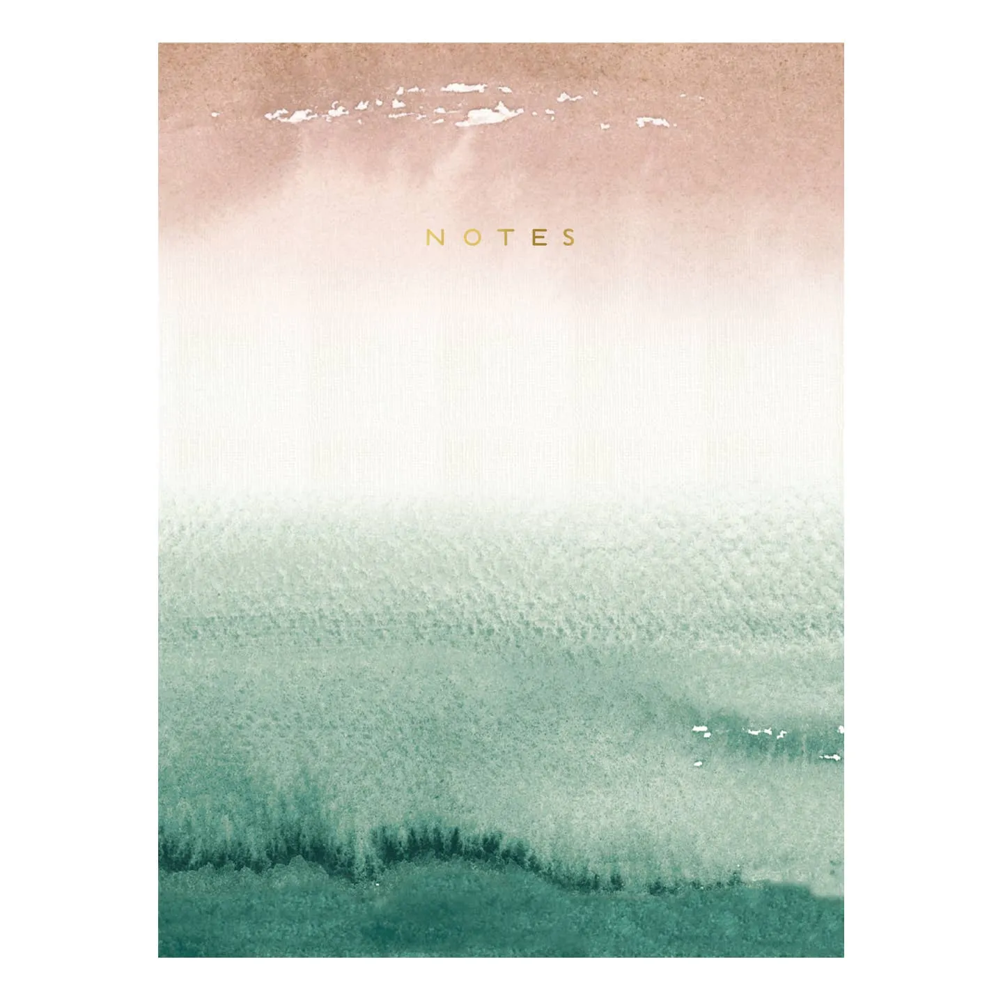 Earthy Watercolor 6" x 8" Notebook