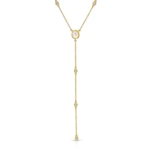 Elizabeth Stone Supernova Y Necklace