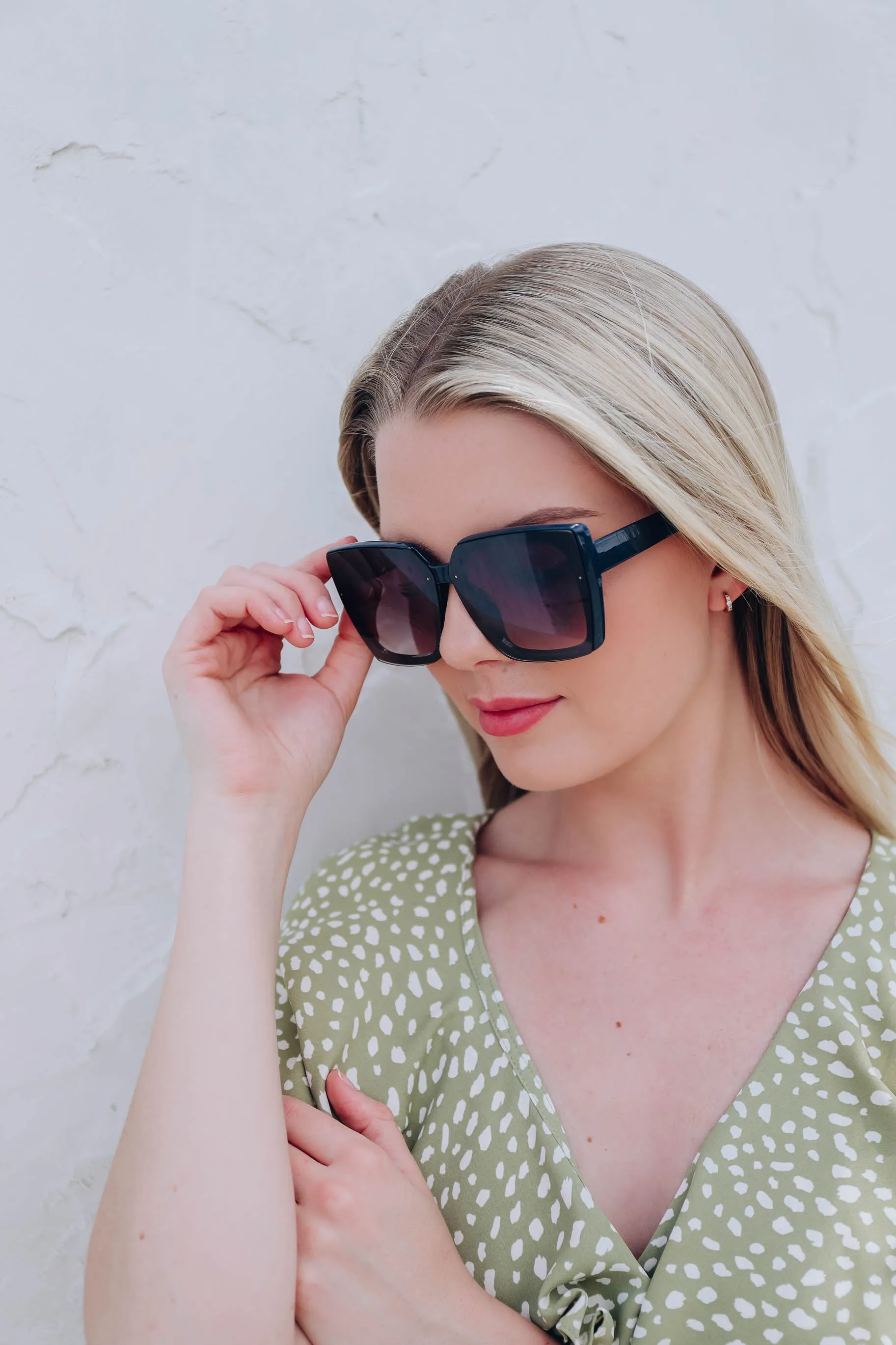 Ellure Square Sunglasses - Blue