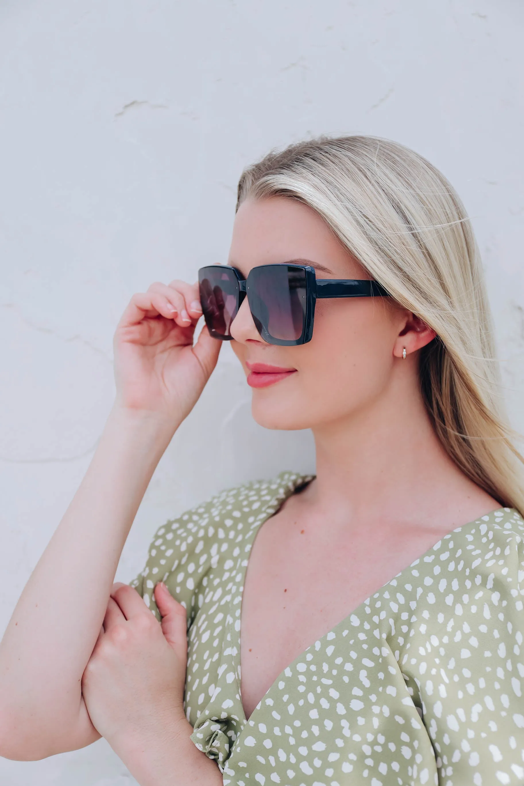 Ellure Square Sunglasses - Blue