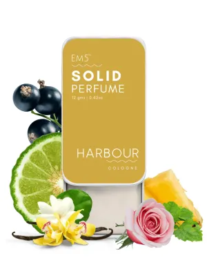 EM5™ Harbour | Solid Perfume for Men | Alcohol Free Strong lasting fragrance | Fruity Fresh Tropical | Goodness of Beeswax   Shea Butter