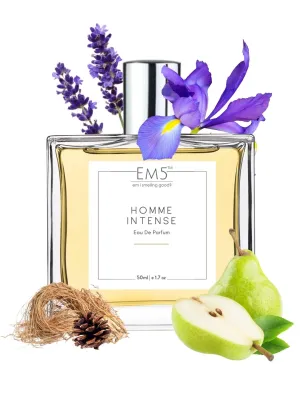 EM5™ Homme Intense Perfume EDP Spray for Men | Iris Woody Powdery Fragrance | Luxury Gift for Him | Variants Available: 50 ml Spray / 15 ml Spray