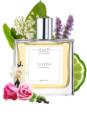 EM5™ Tuxedo Unisex Perfume EDP Spray | Patchouli Amber Fresh Spicy Fragrance for Men & Women | Luxury Gift for Him / Her | Variants Available: 50 ml Spray / 15 ml Spray