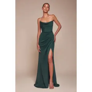 EMERALD CHIFFON FORMAL
