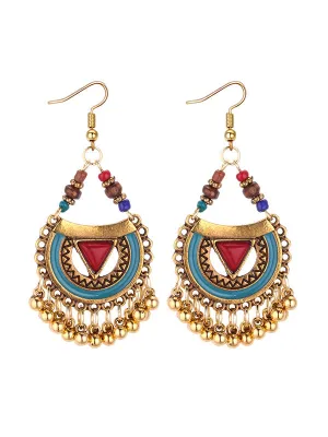 Exaggerated Metal Earrings