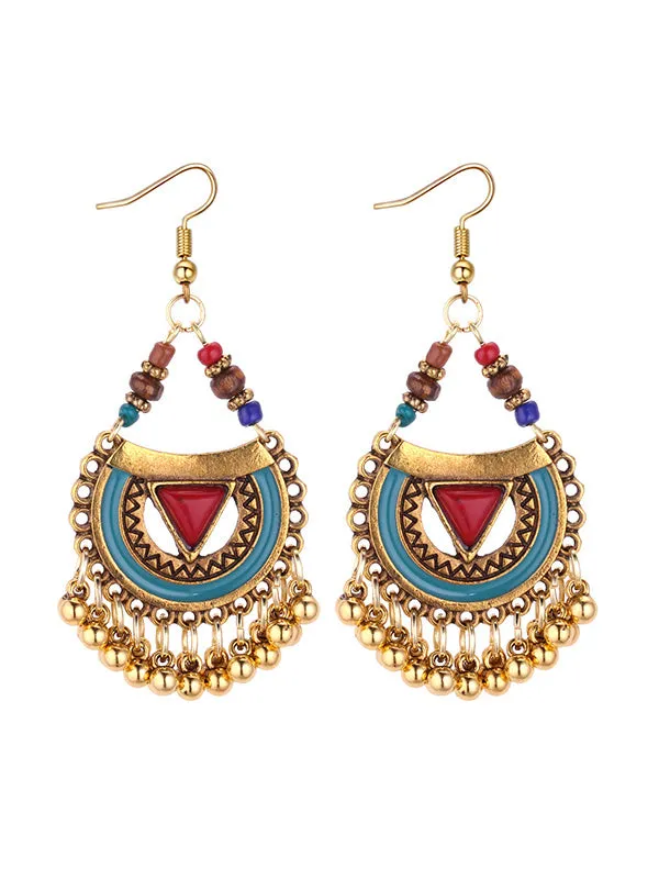Exaggerated Metal Earrings