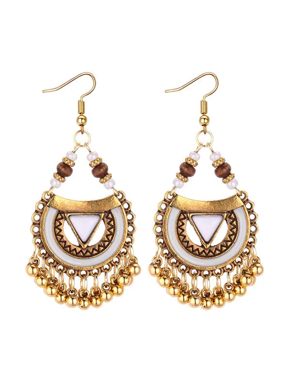 Exaggerated Metal Earrings