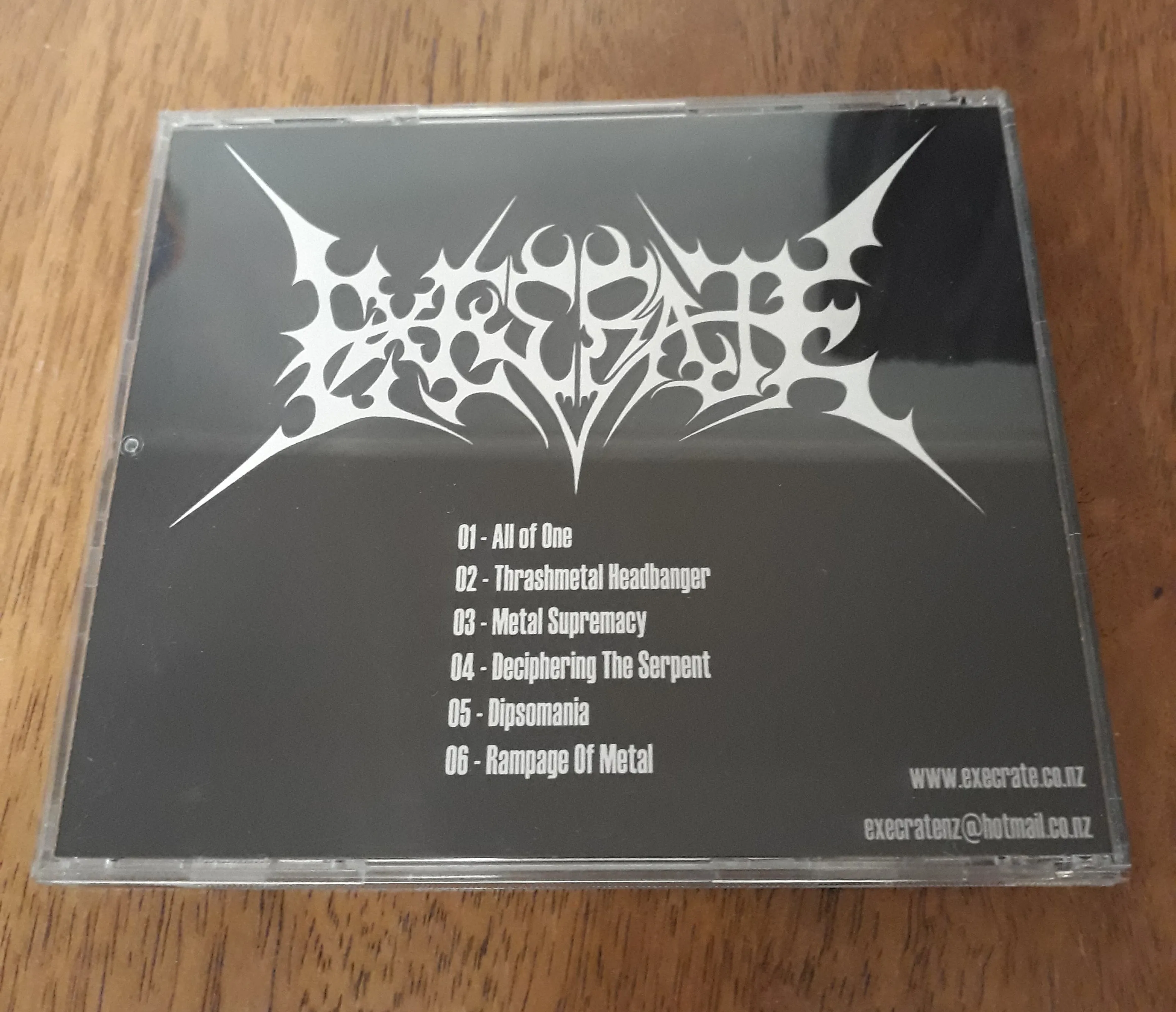 EXECRATE (NZL) - 2008 - All Of One CD