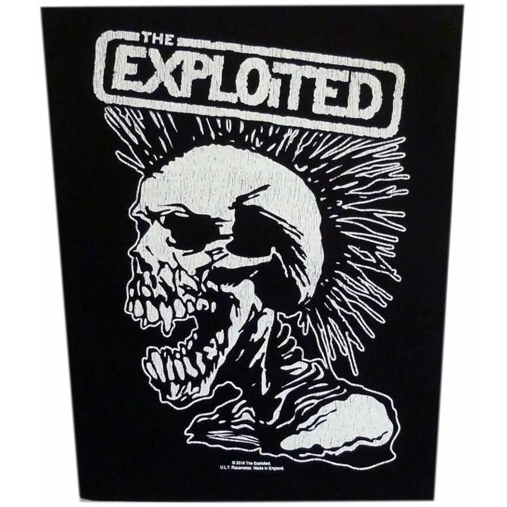 Exploited - Mohican selkämerkki