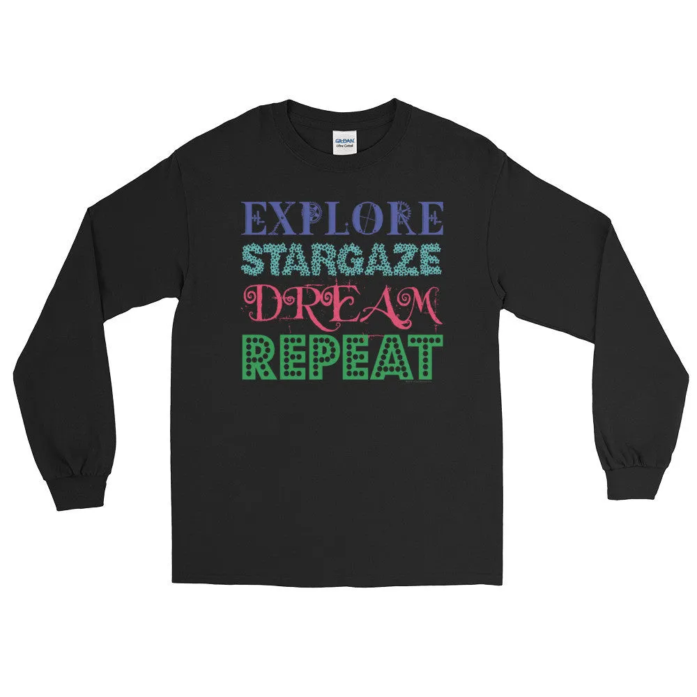 Explore Stargaze Dream Repeat Long Sleeve Shirt