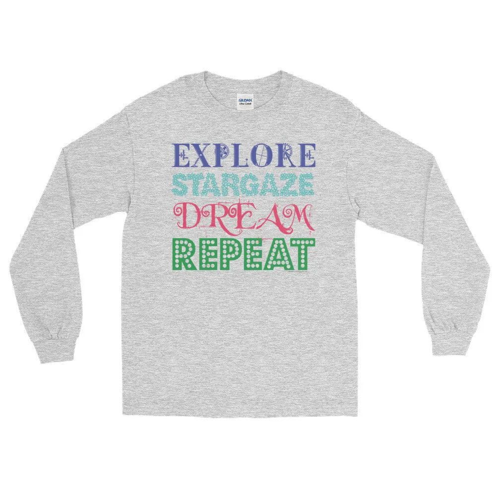 Explore Stargaze Dream Repeat Long Sleeve Shirt