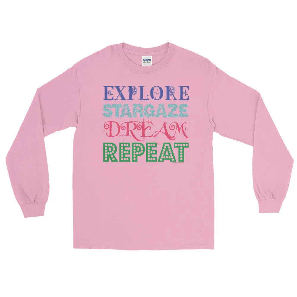 Explore Stargaze Dream Repeat Long Sleeve Shirt