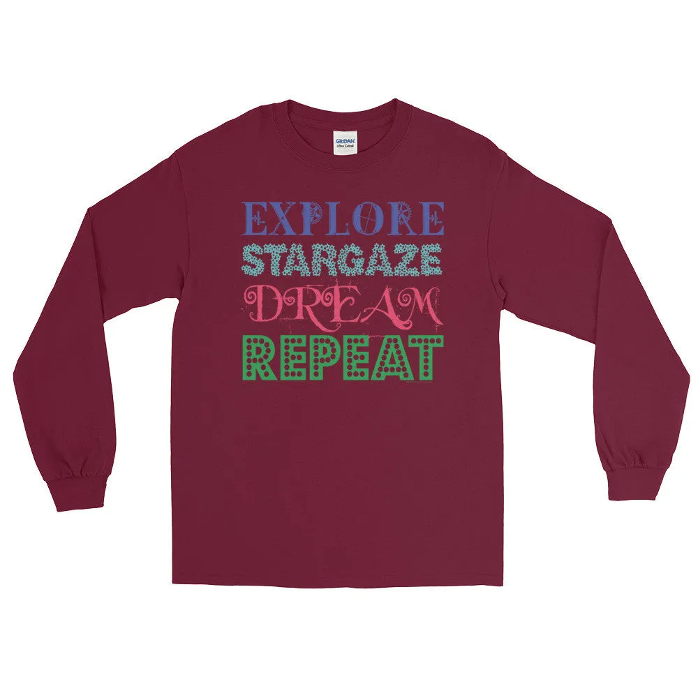 Explore Stargaze Dream Repeat Long Sleeve Shirt
