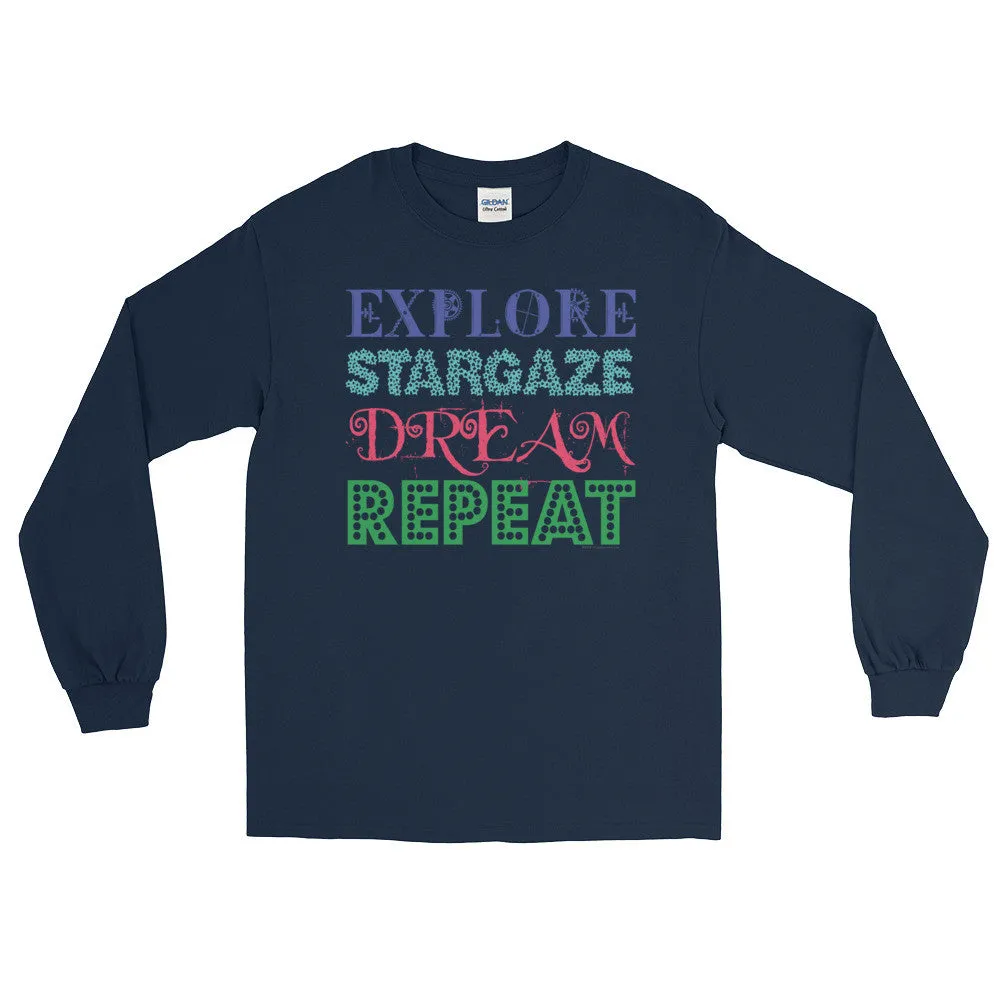 Explore Stargaze Dream Repeat Long Sleeve Shirt