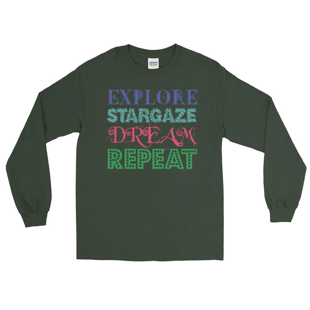 Explore Stargaze Dream Repeat Long Sleeve Shirt