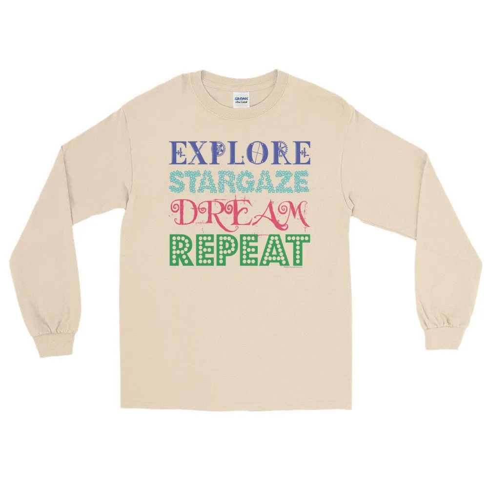 Explore Stargaze Dream Repeat Long Sleeve Shirt