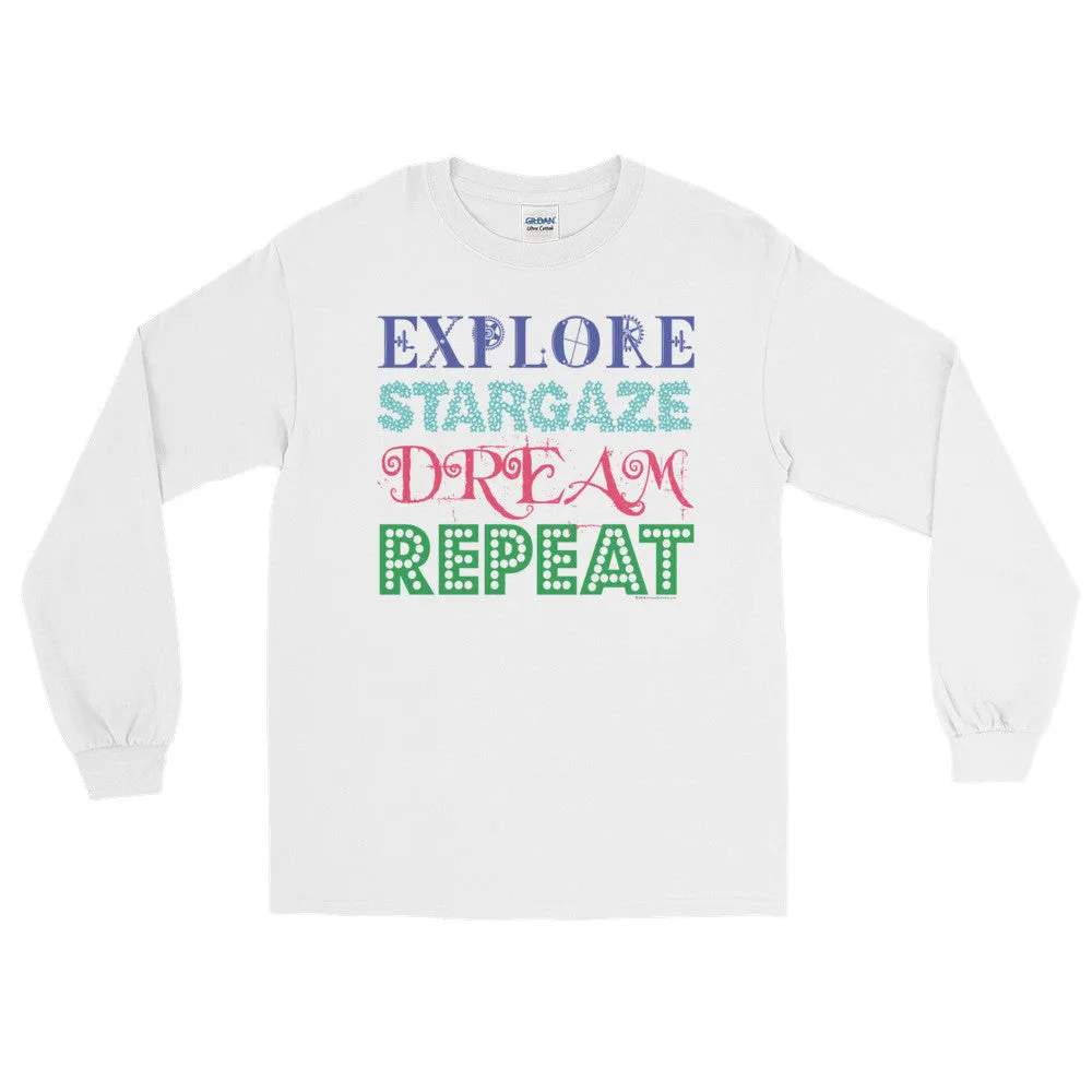 Explore Stargaze Dream Repeat Long Sleeve Shirt