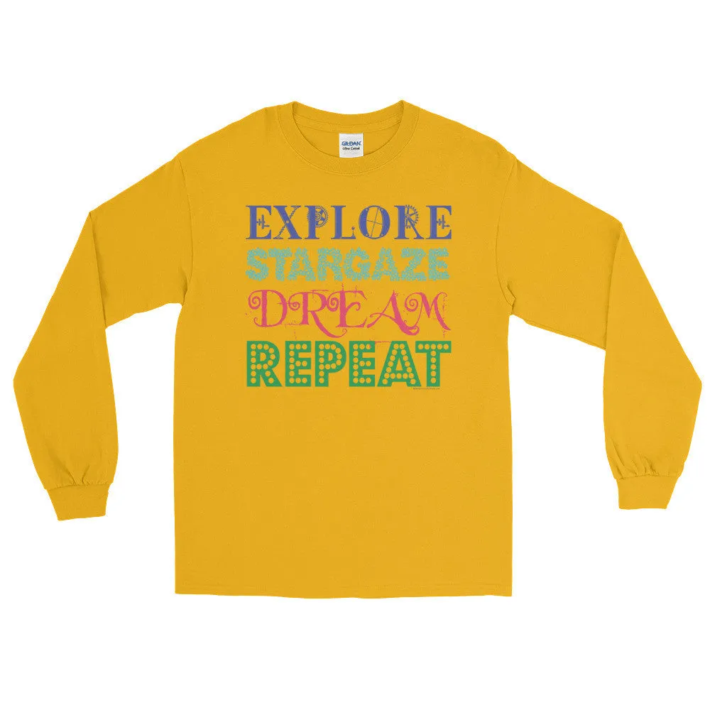 Explore Stargaze Dream Repeat Long Sleeve Shirt