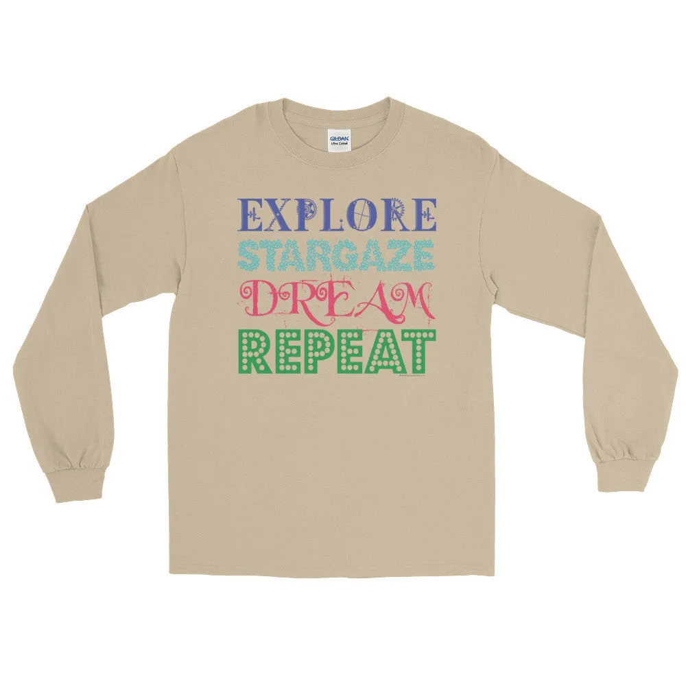 Explore Stargaze Dream Repeat Long Sleeve Shirt