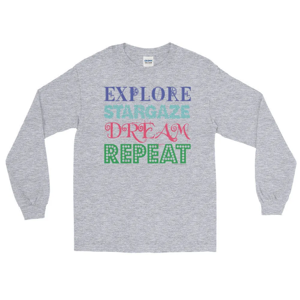 Explore Stargaze Dream Repeat Long Sleeve Shirt