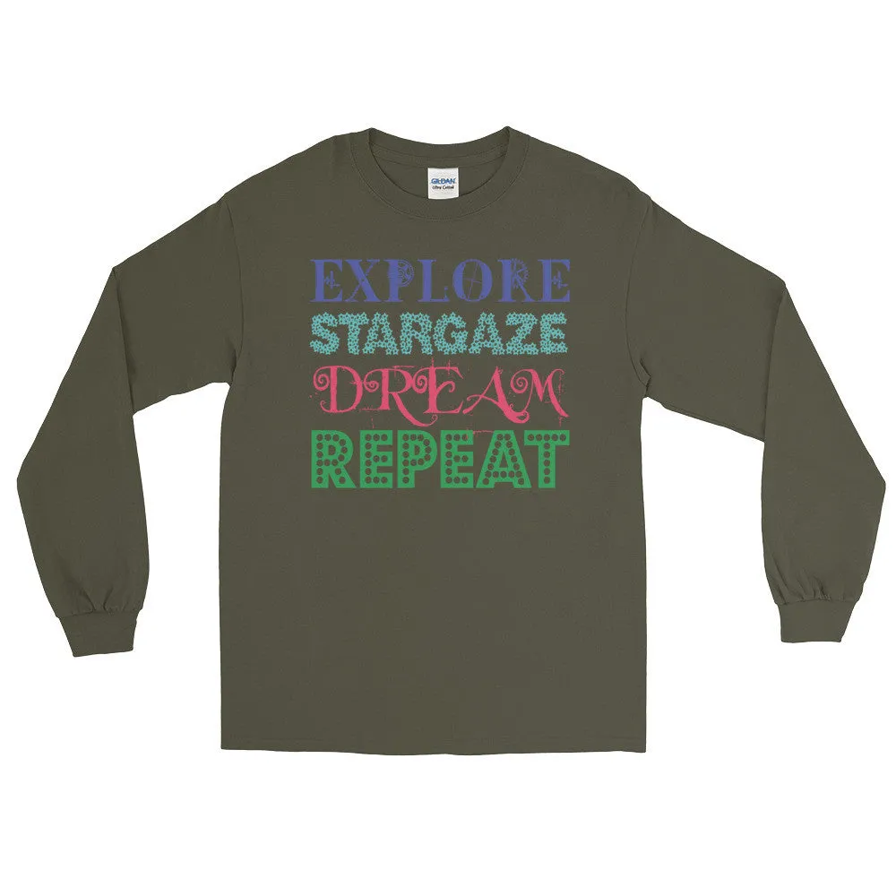 Explore Stargaze Dream Repeat Long Sleeve Shirt