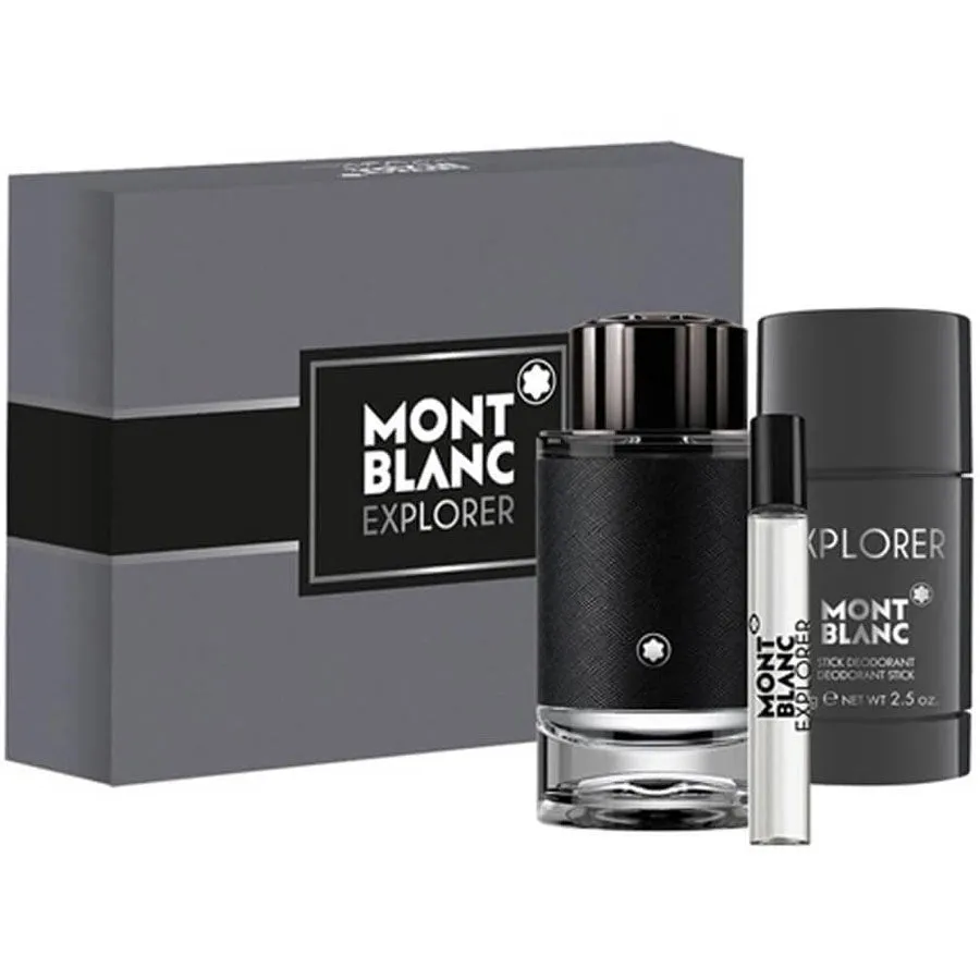 Explorer by Montblanc for Men 3.4 oz EDP 3pc Gift Set