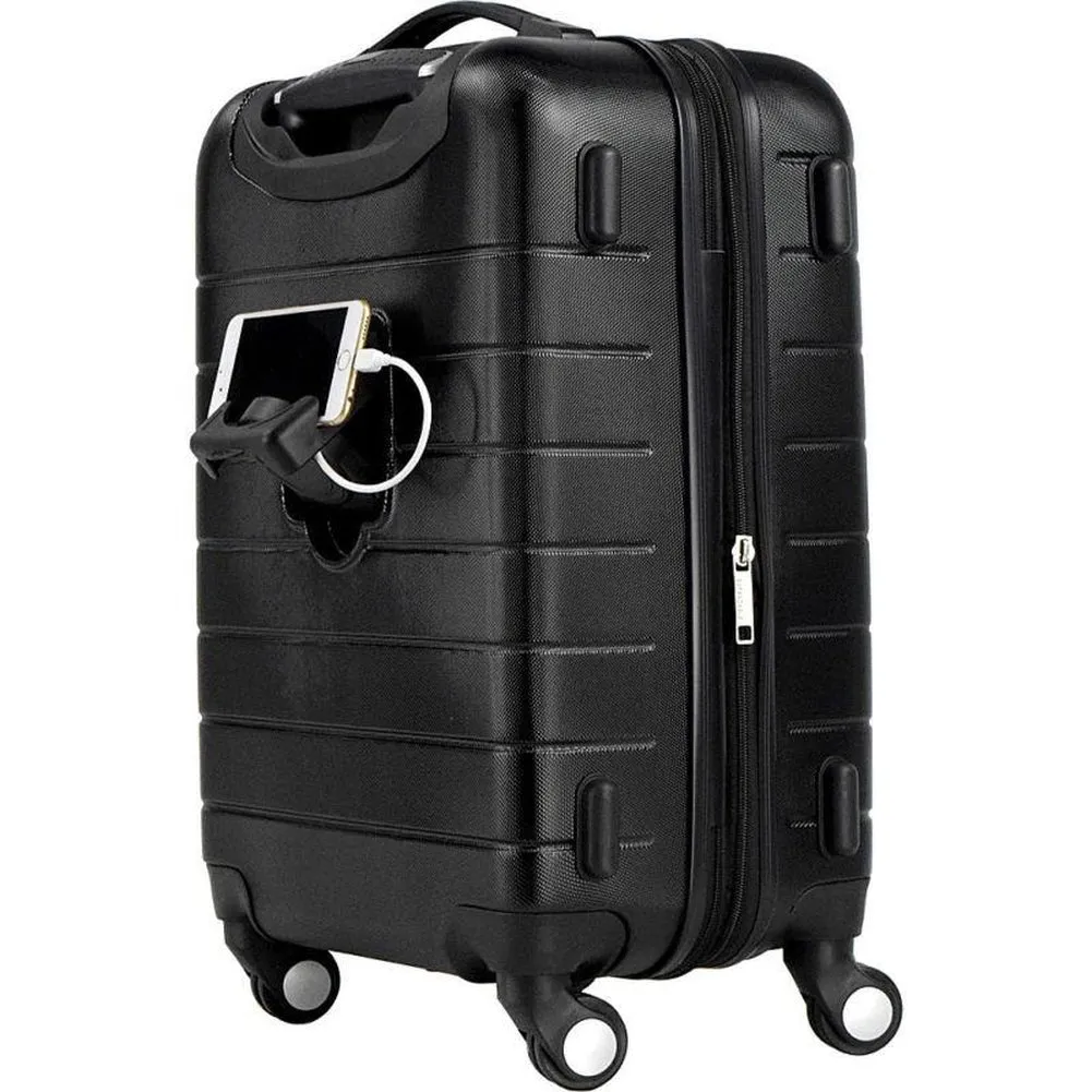 famous luggage wrangler 3-n-1 20" expandable hard side carry-on