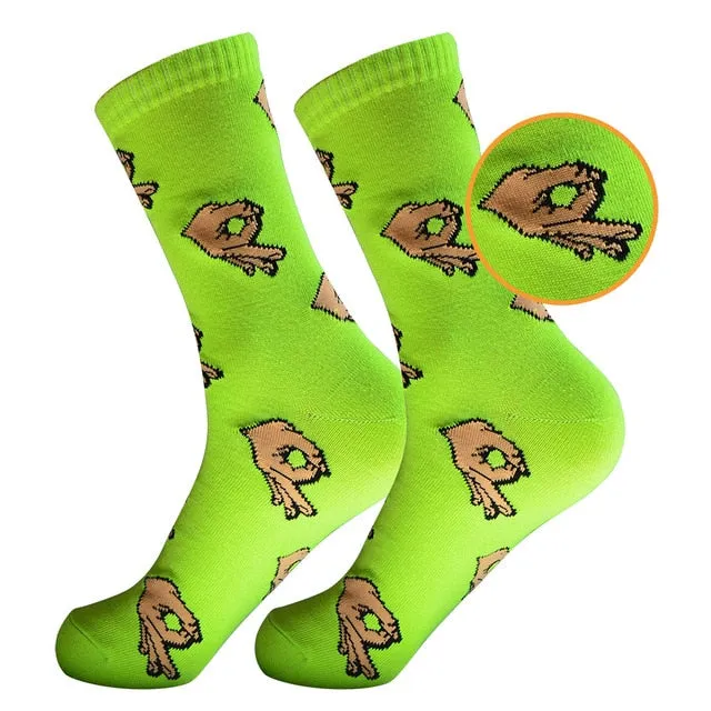 Fckin Mint trendy hip retro socks