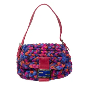 Fendi Multicolor Wool Baguette