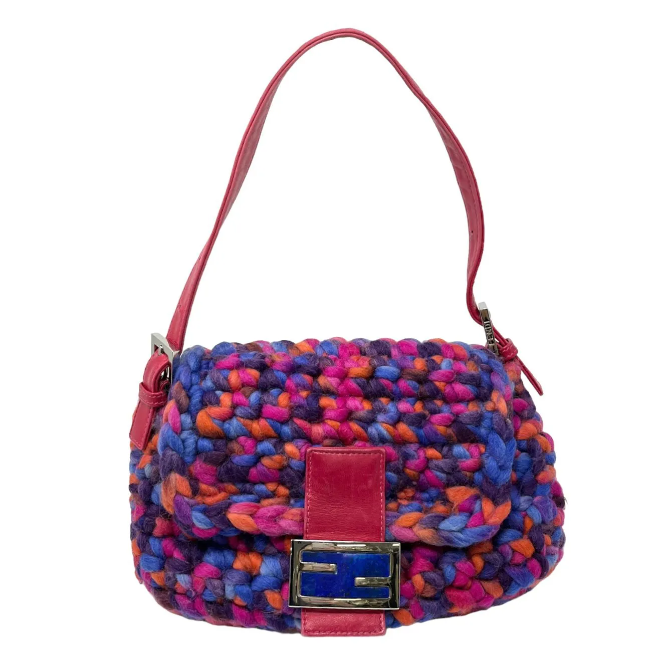 Fendi Multicolor Wool Baguette