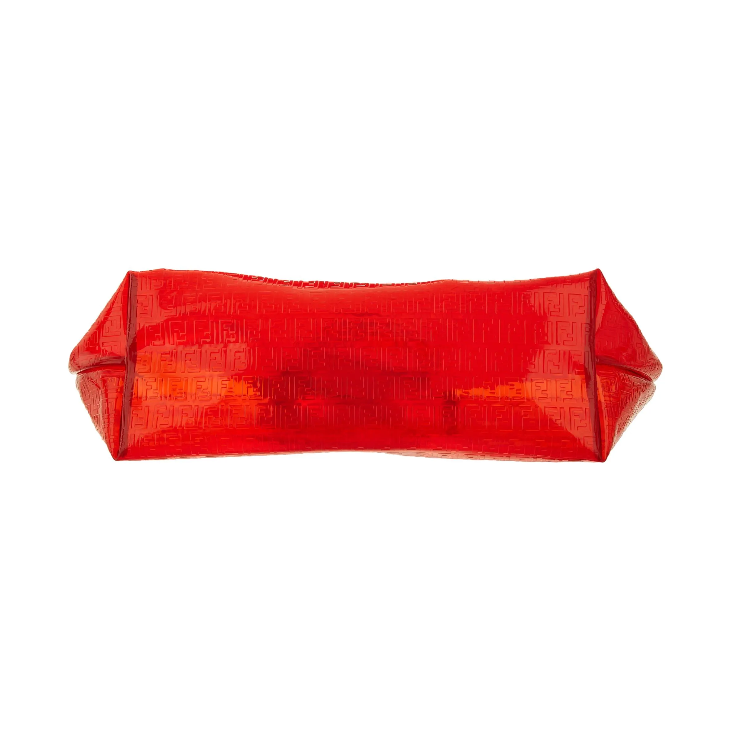 Fendi Red Logo Vinyl Jumbo Tote