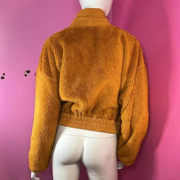 Free People Gear Up Sherpa Jacket burnt orange size small and medium