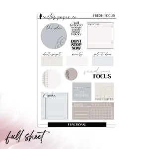 FRESH FOCUS FUNCTIONALS