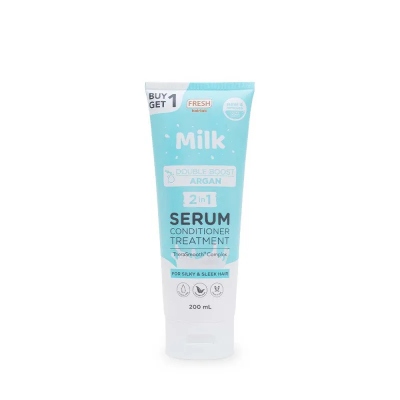 Fresh Hairlab Milk Boost Argan 2 in 1 Serum Conditioner Treatment 200ml