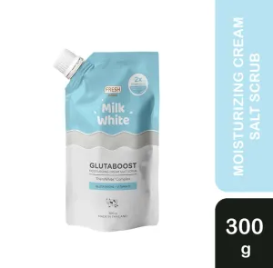 Fresh Skinlab Milk White Glutaboost Moisturizing Cream Salt Scrub 300g (exp 08/2024)