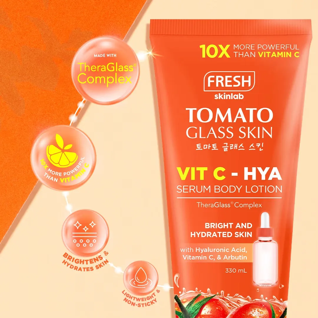 Fresh Skinlab Tomato Glass Skin Vit C - Hya Serum Body Lotion 330ml
