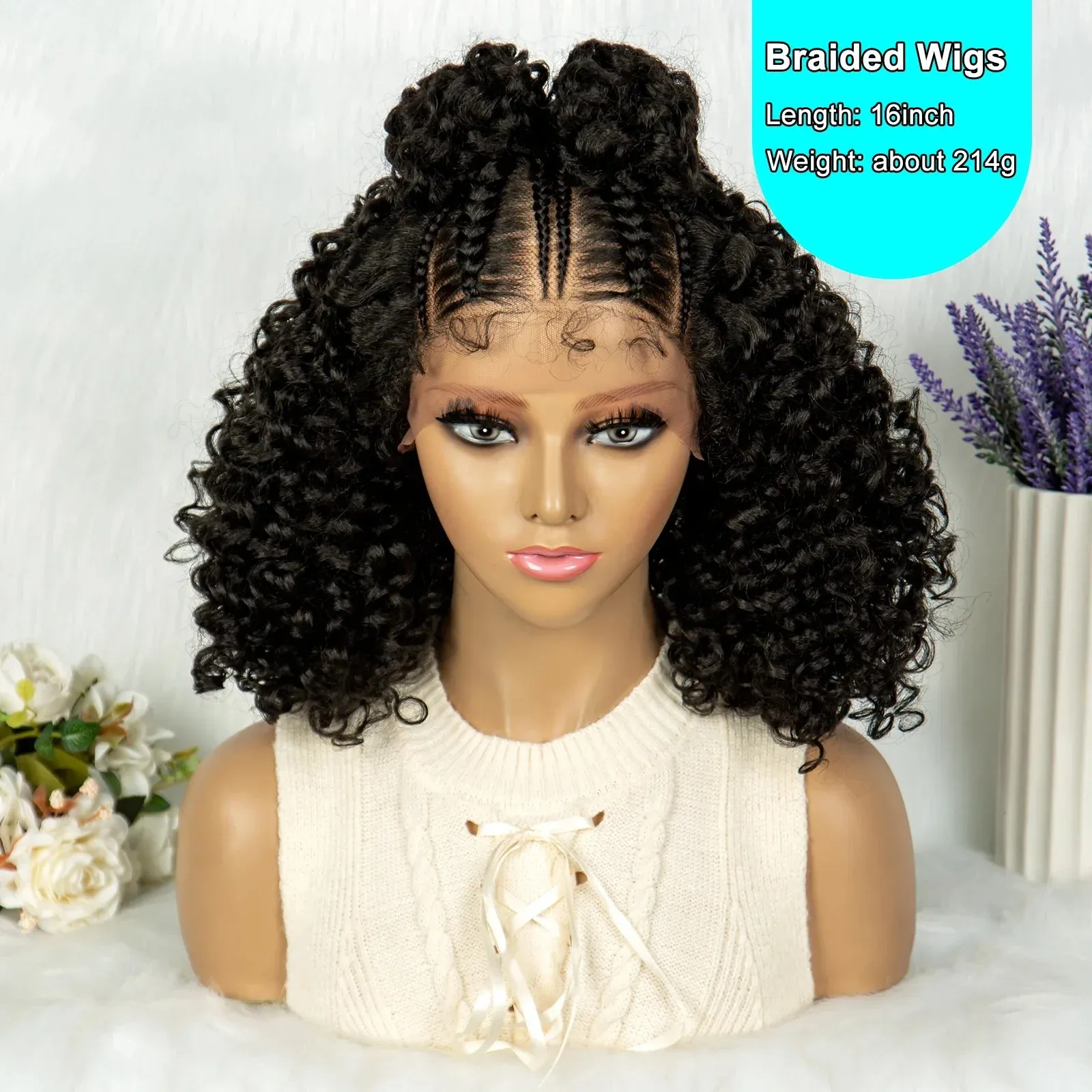 Frontal Cornrow lace  front Wig