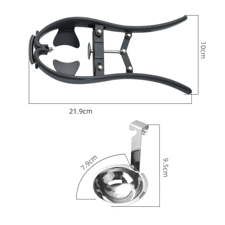 Furper Egg Separator Stainless Steel Handheld Automatic Egg Opener Kitchen Gadget Tool